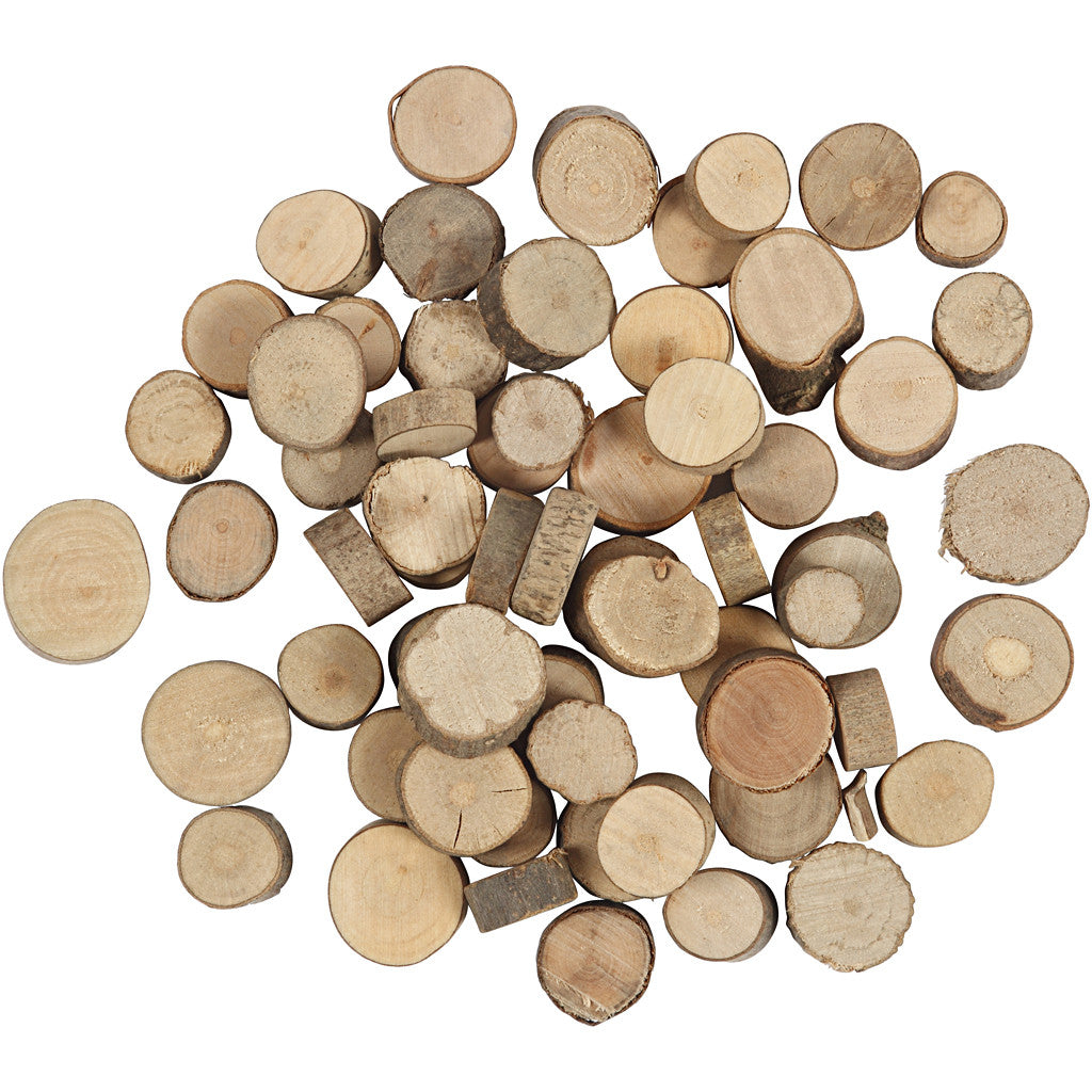 Holzscheibe, D 10-15 mm, 25 g/ 1 Pck [HOB-50280]