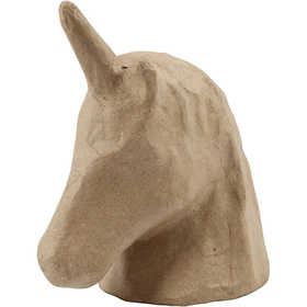 Einhorn-Kopf, H 18,5 cm, B 10 cm, 1 Stk [HOB-50420]