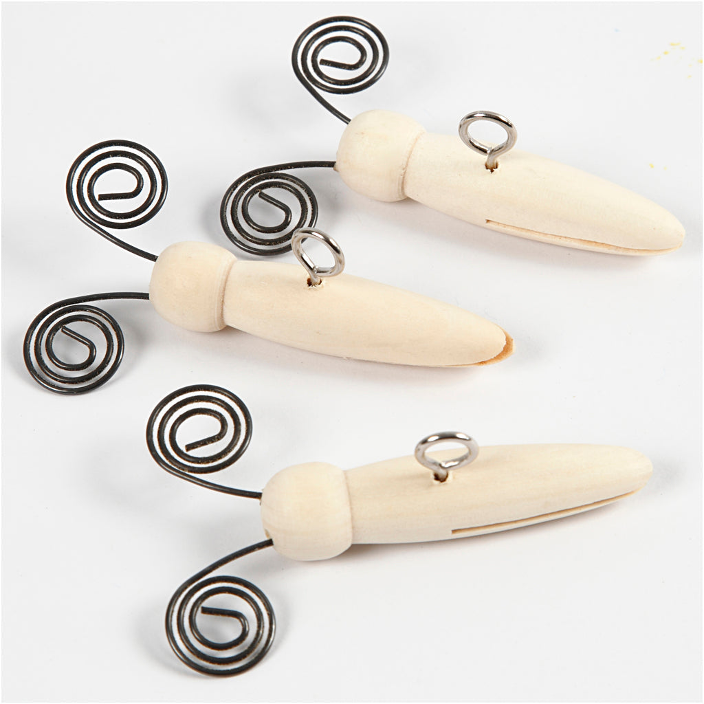 Butterfly Body, L: 5,5 cm, dia. 15 mm, 5 pc