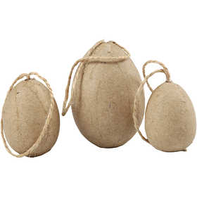 Eier, H 3+4+5 cm, 6 Stk/ 1 Pck [HOB-510423]