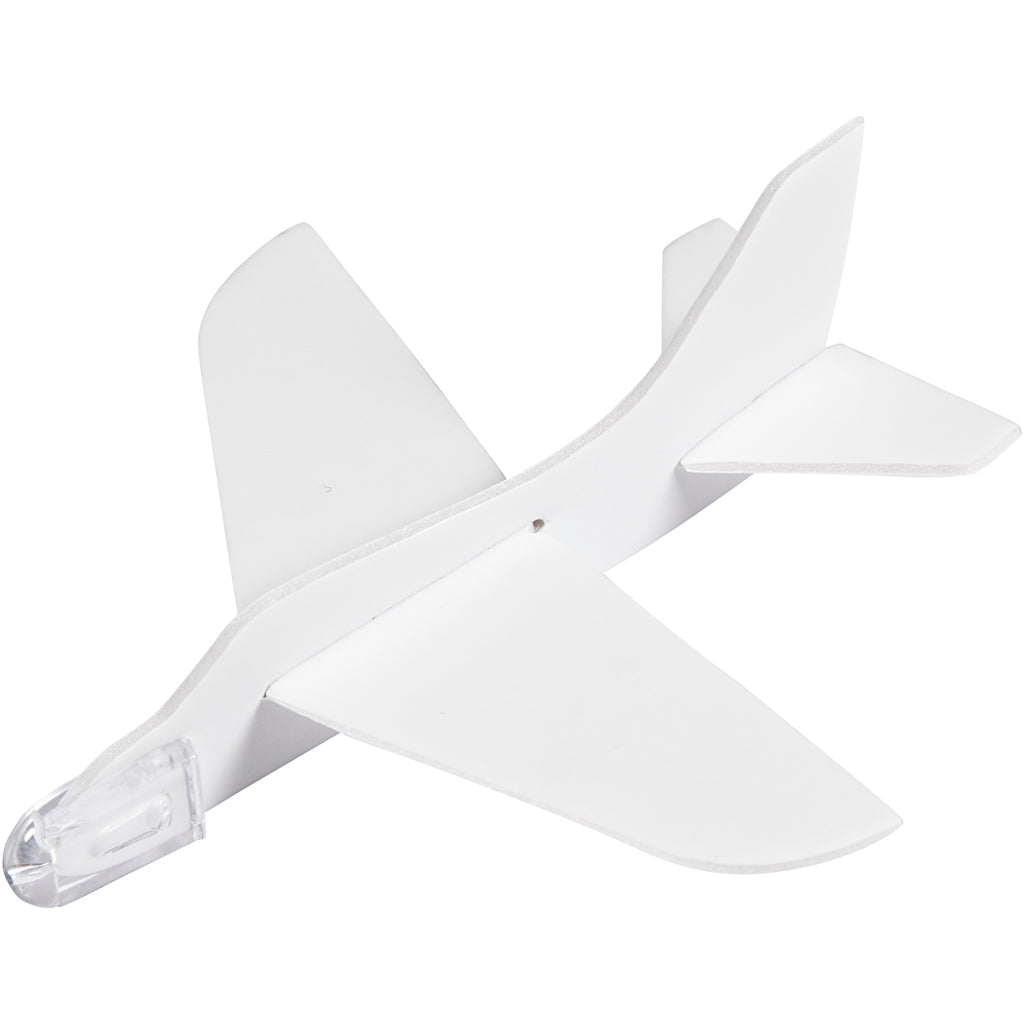 Flugzeug-Sortiment, L 11,5-12,5 cm, B 11-12 cm, Weiß, 3 Stk/ 1 Pck [HOB-51233]