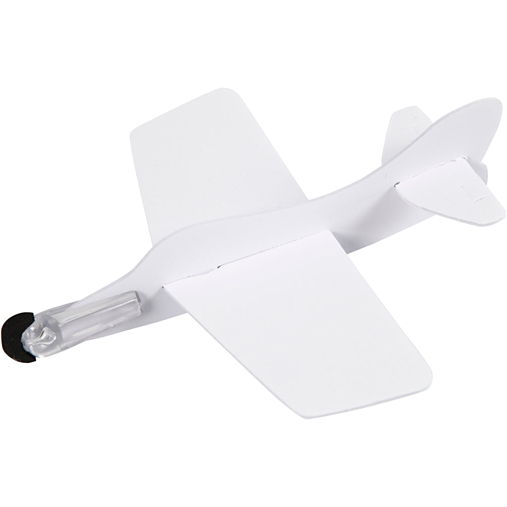 Flugzeug-Sortiment, L 11,5-19 cm, B 11-17,5 cm, Weiß, 50 Stk/ 1 Pck [HOB-51234]