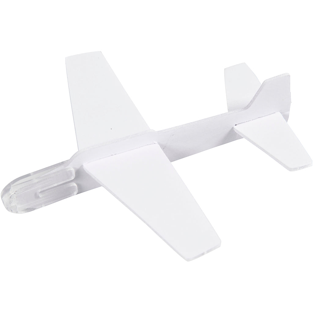 Flugzeug-Sortiment, L 11,5-19 cm, B 11-17,5 cm, Weiß, 50 Stk/ 1 Pck [HOB-51234]