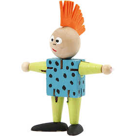 Bewegliche Figuren, H 8 cm, 5 Stk/ 1 Pck [HOB-512911]