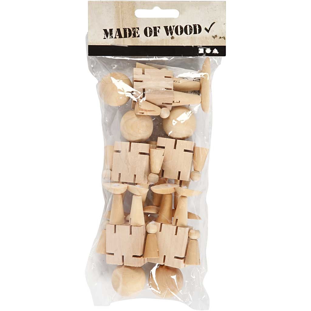 Bewegliche Figuren, H 8 cm, 5 Stk/ 1 Pck [HOB-512911]