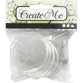 Ansteckschildchen, rund, D 5,5 cm, 5 Stk/ 1 Pck [HOB-512941]