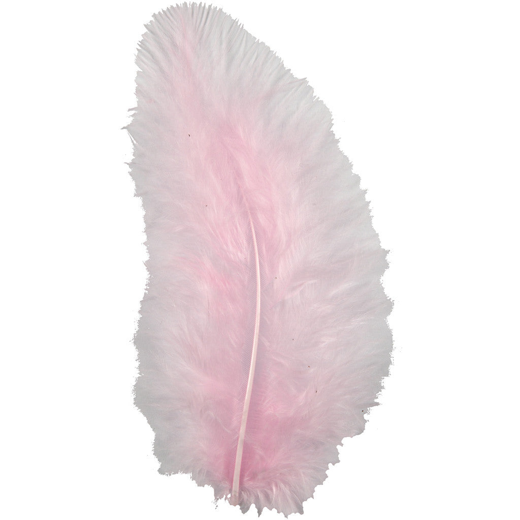 Daunen, Größe 5-12 cm, Rosa, 15 Stk/ 1 Pck [HOB-51695]