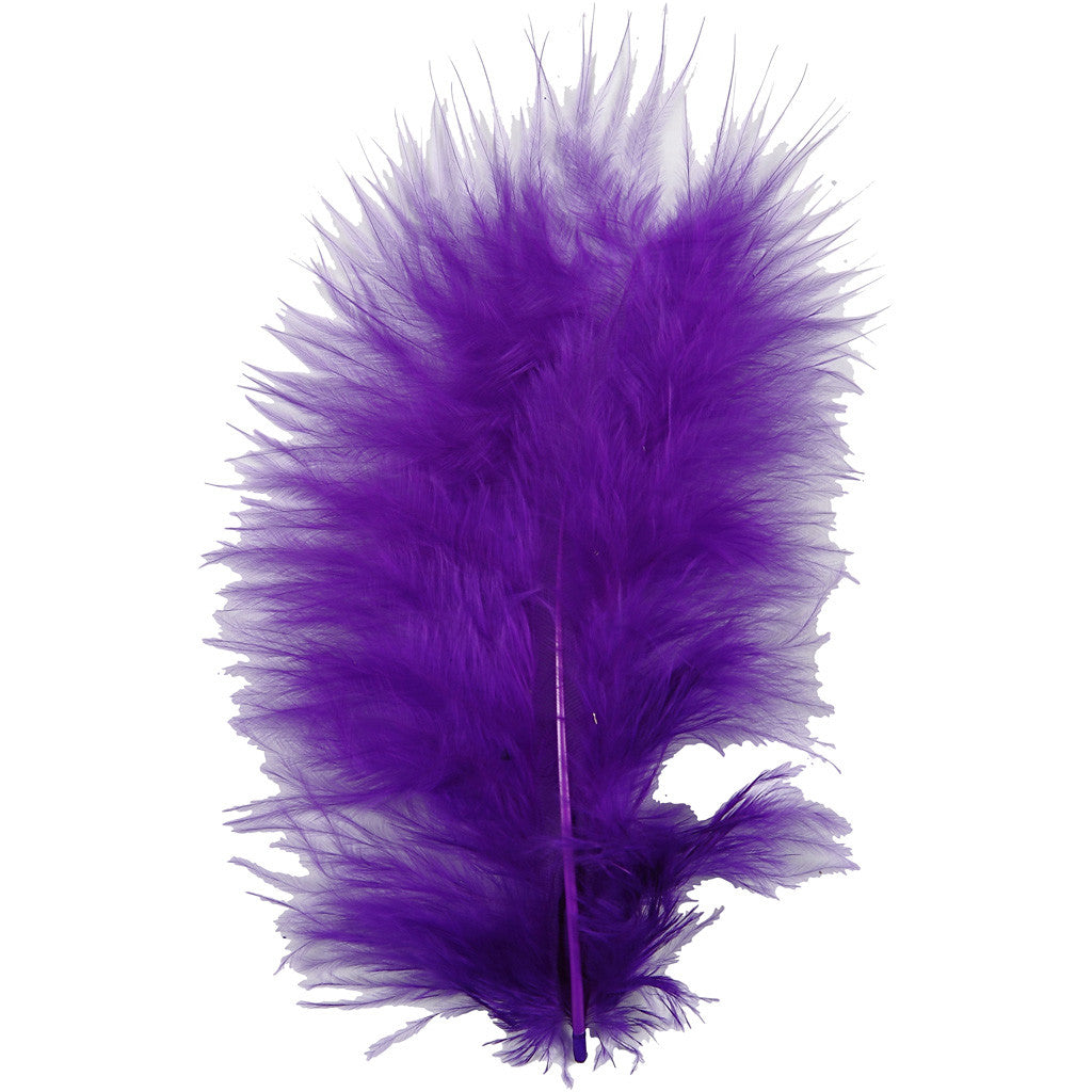 Daunen, Größe 5-12 cm, Flieder, 15 Stk/ 1 Pck [HOB-51697]