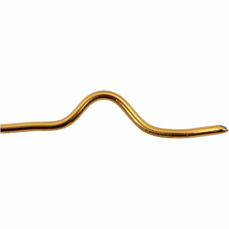 Aluminiumdraht, rund, Dicke 3 mm, Gold, 29 m/ 1 Rolle [HOB-51721]