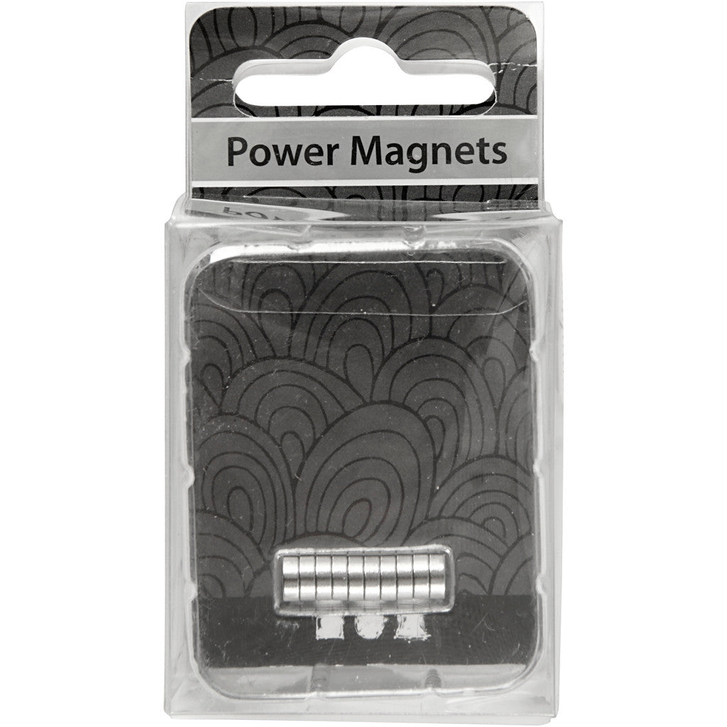 Power-Magnet ”NdFeB” , D 5 mm, Dicke 2 mm, 10 Stk/ 1 Pck [HOB-517911]