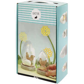 Glocken mit Dekoration, H 12+15,5 cm, 2 Stk/ 1 Pck [HOB-52188]