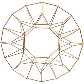 Anhänger aus Metall, Ring, D 28 cm, Messing, 1 Stk [HOB-52361]