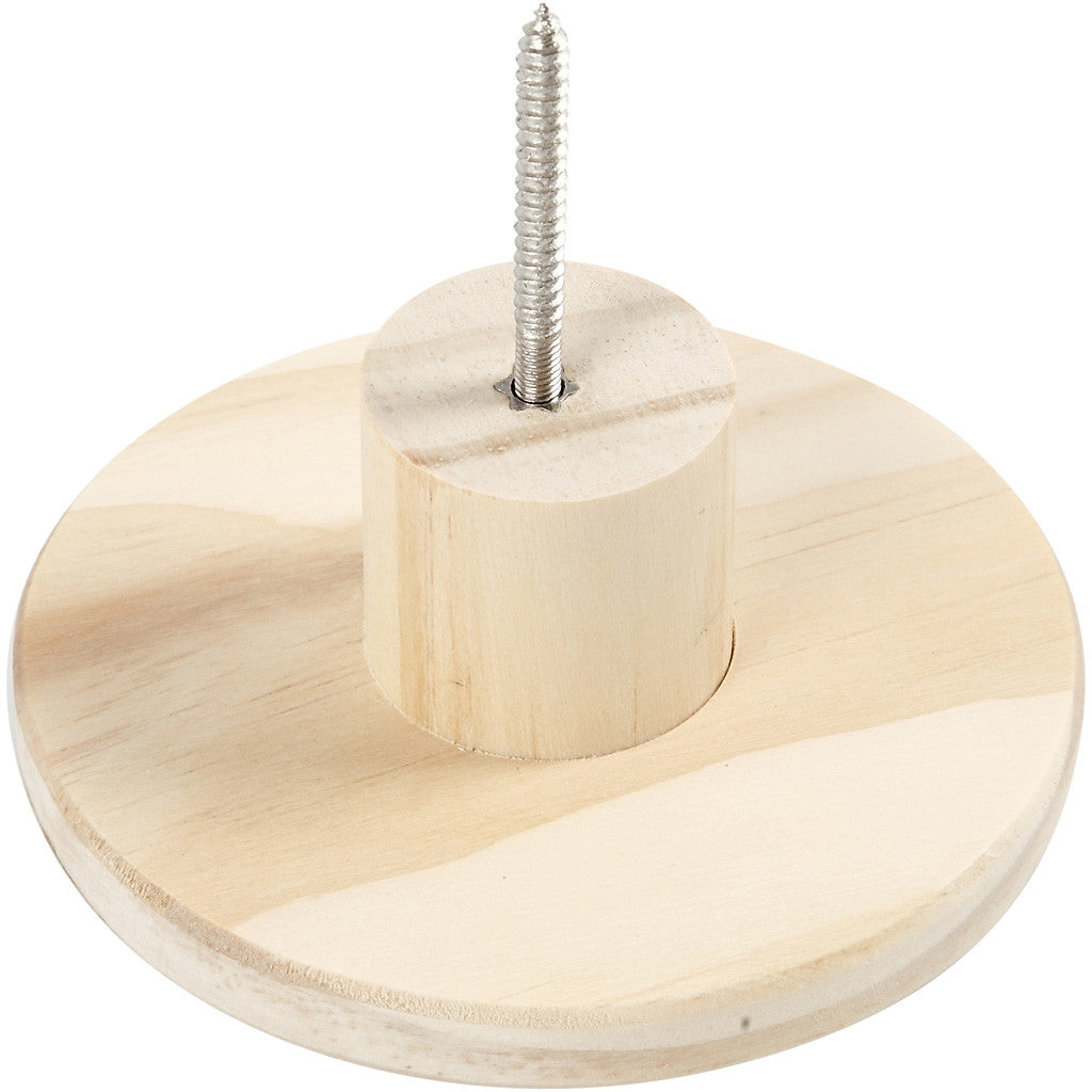 Garderobe, Runde Platte, T 4,5 cm, D 11 cm, 1 Stk [HOB-54406]