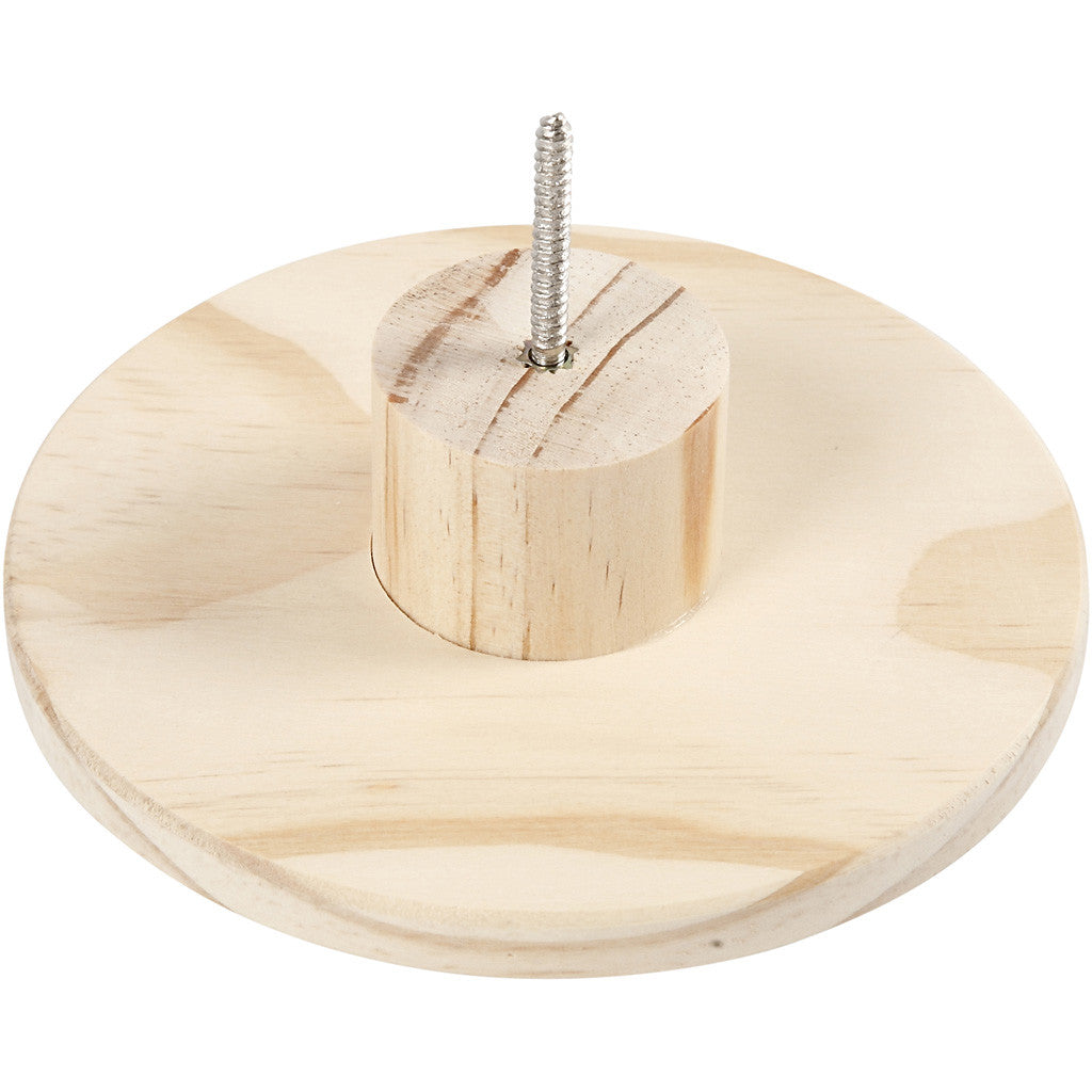 Garderobe, Runde Platte, T 4,5 cm, D 15 cm, 1 Stk [HOB-54407]