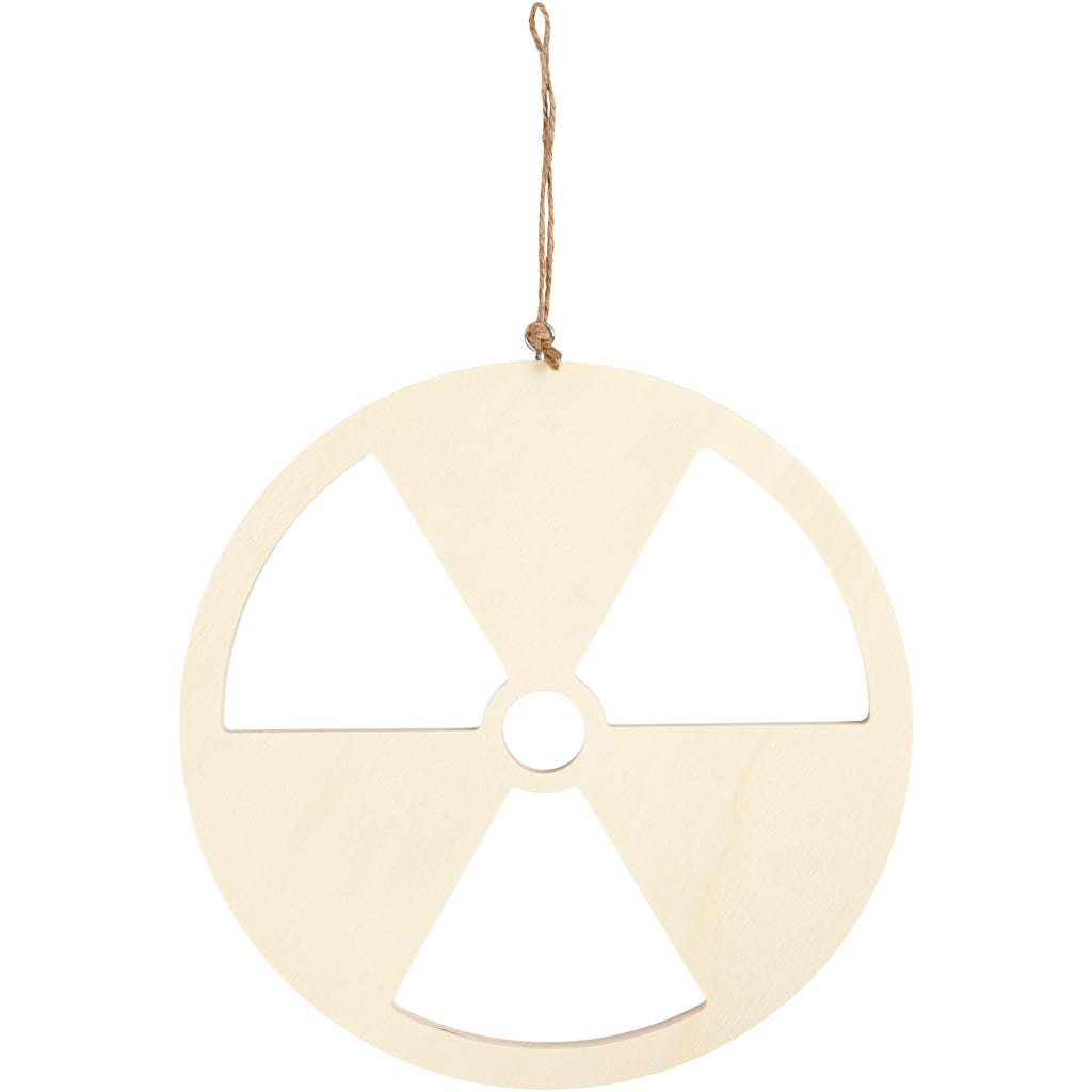 Schild, Keine Atomkraft, Größe 21,3 cm, Dicke 0,9 cm, 1 Stk [HOB-54455]