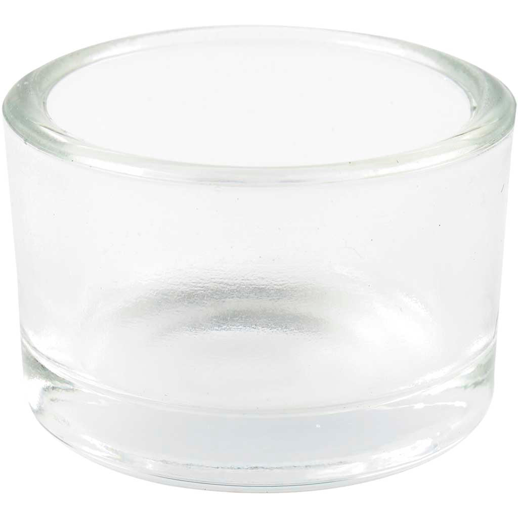 Tea Light Candle Holder, H: 3,2 cm, dia. 5 cm, 48 pc