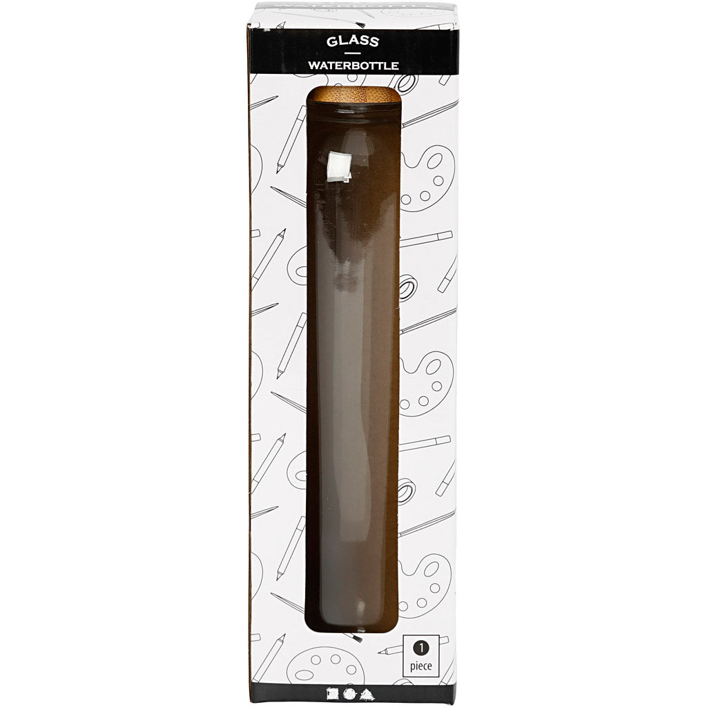 Wasserflasche, H 22 cm, D 6,7 cm, 500 ml, 1 Stk [HOB-558770]