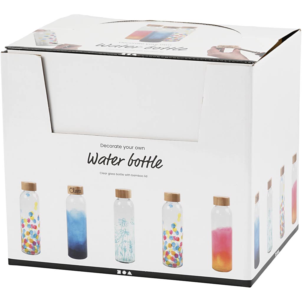 Wasserflasche, H 22 cm, D 6,7 cm, 500 ml, 12 Stk/ 1 Pck [HOB-55877]