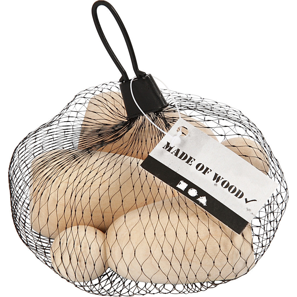 Holzfigurenkörper, H 8 cm, D 3,8 cm, 3 Stk/ 1 Pck [HOB-55973]