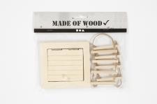 Dachluke und Strickleiter, Größe 9-20 cm, 1 Set [HOB-55977]