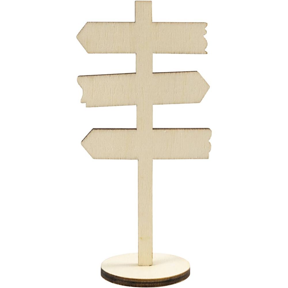 Schild mit Sockel, H 12 cm, B 6 cm, 1 Stk [HOB-55992]