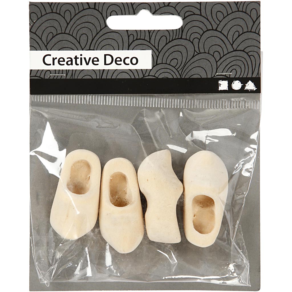 Niederländische Holzschuhe, L 40 mm, 2 Paar/ 1 Pck [HOB-561043]