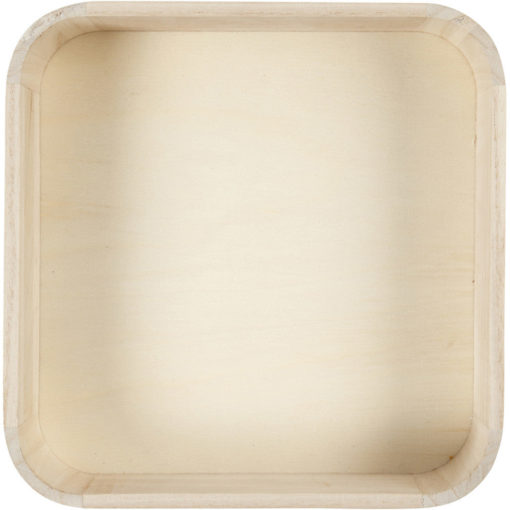 Tablett, H 7 cm, Größe 25x25 cm, 1 Stk [HOB-56132]