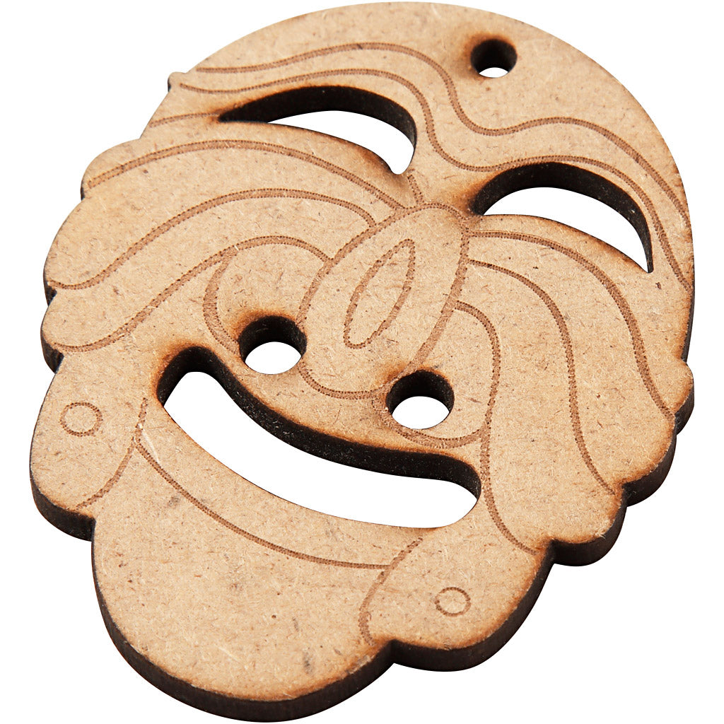 Masken-Anhänger, Größe 5,5-7 cm, Dicke 4 mm, 24 Stk/ 1 Pck [HOB-56143]