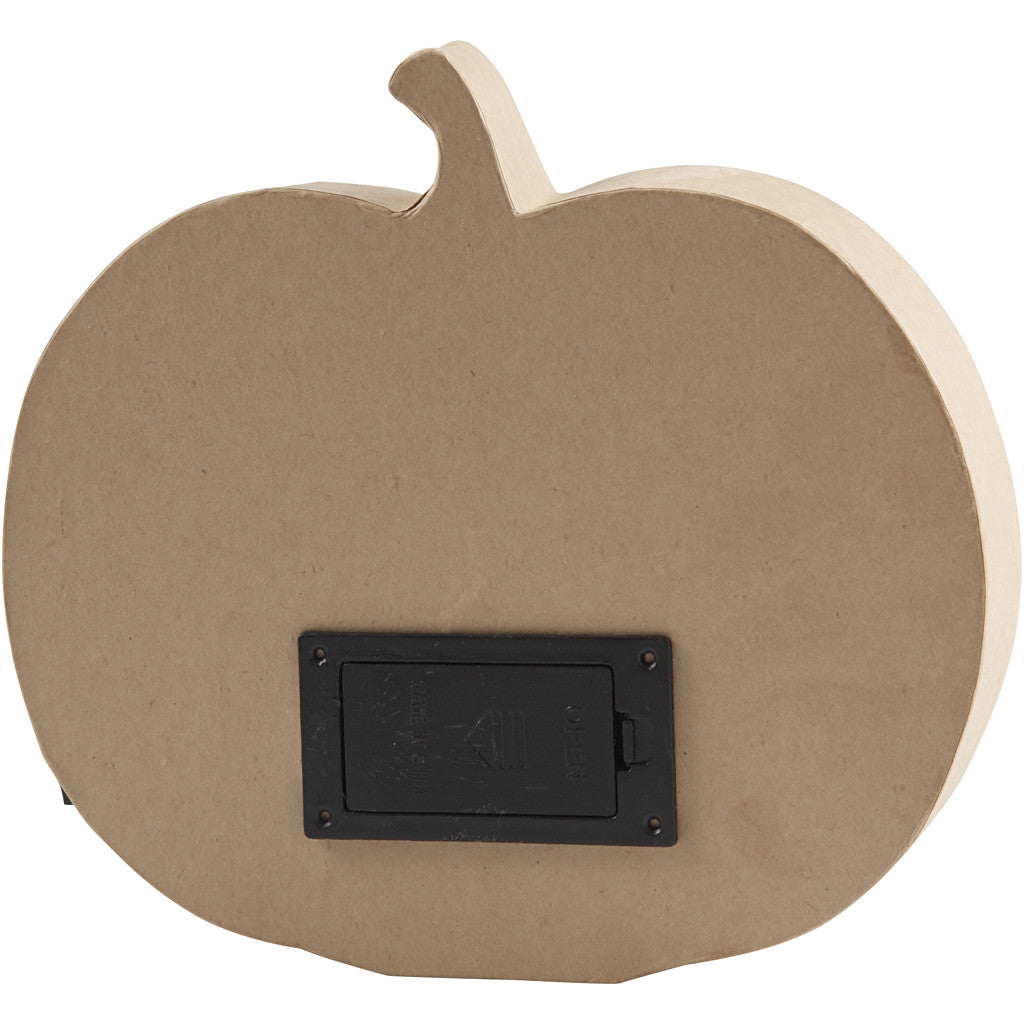 Kürbis mit Licht, H 20 cm, T 4 cm, B 22 cm, 1 Stk [HOB-56195]