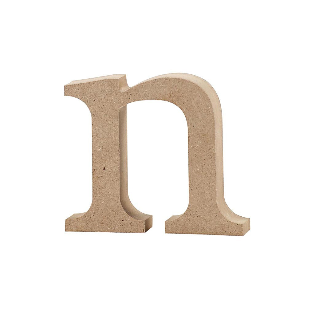 Buchstabe, n, H 8 cm, Dicke 2 cm, 1 Stk [HOB-56253]