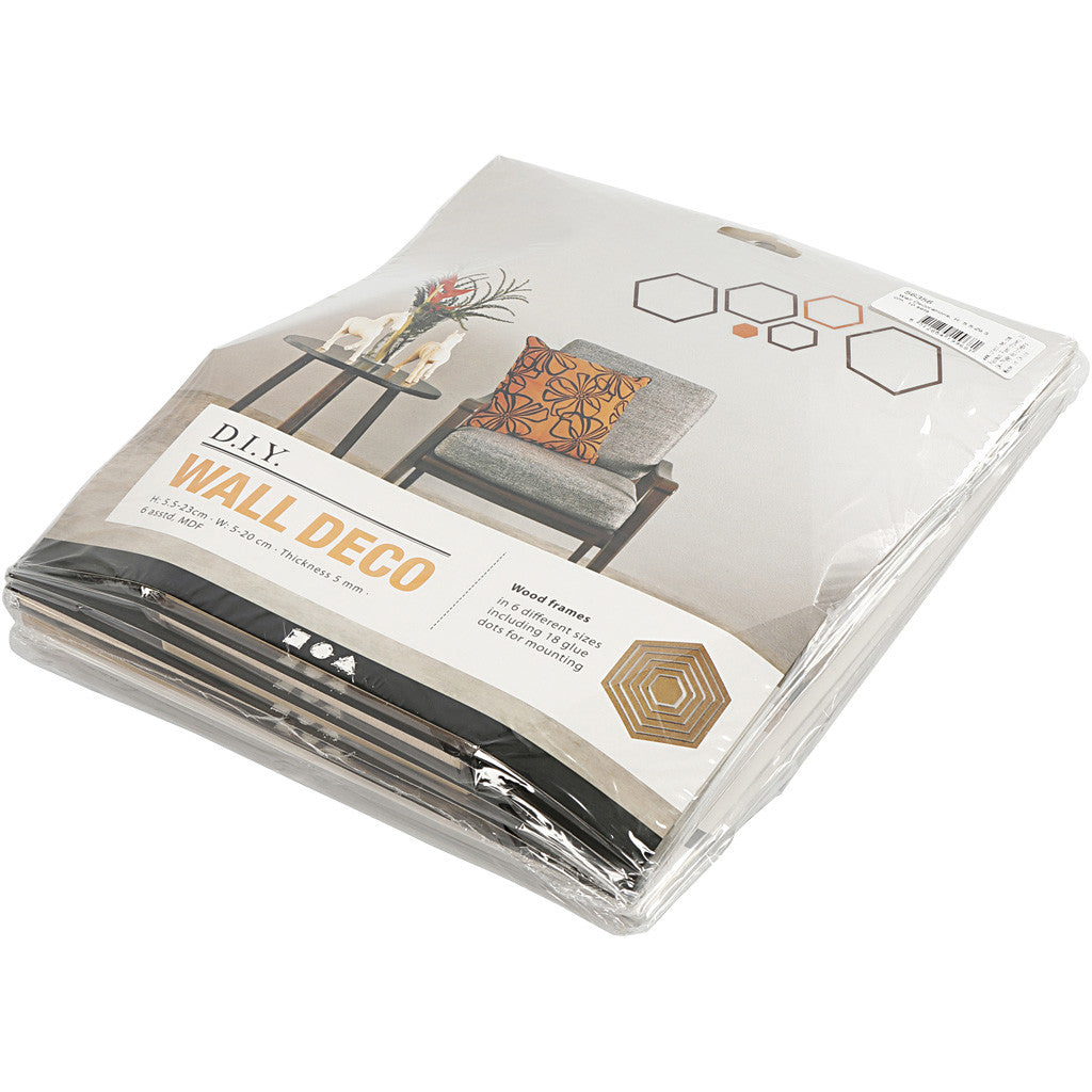 Wanddeko, H 5,5-29,5 cm, Inhalt kann variieren , 10 Set/ 1 Pck [HOB-56356]