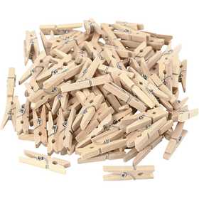 Holzklammern, L 30 mm, B 3 mm, 100 Stk/ 1 Pck [HOB-564540]