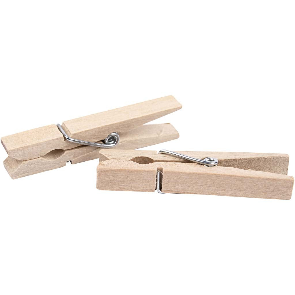 Wäscheklammern, L 48 mm, B 6 mm, 50 Stk/ 1 Pck [HOB-564550]