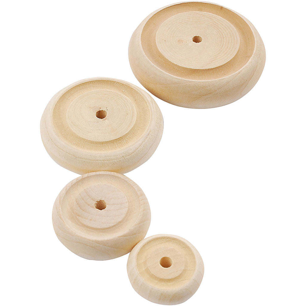 Rad, D 24+30+42+50 mm, Dicke 8+10+11+14 mm, 4x40 Stk/ 1 Pck [HOB-56480]