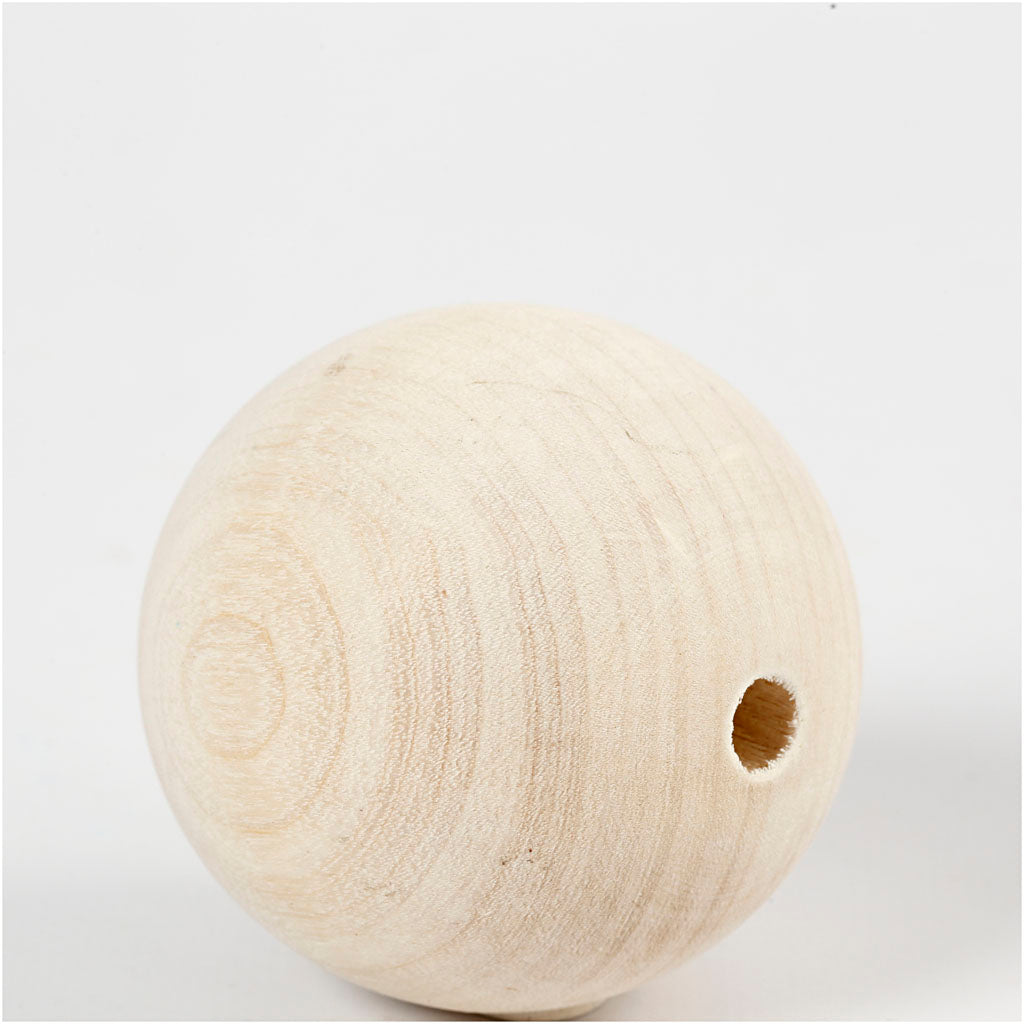 Wooden Bead, dia. 60 mm, hole size 9 mm