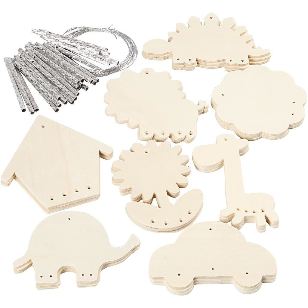 Windspiele, Größe 9-14 cm, Dicke 2 mm, 24 Stk/ 1 Pck [HOB-56823]