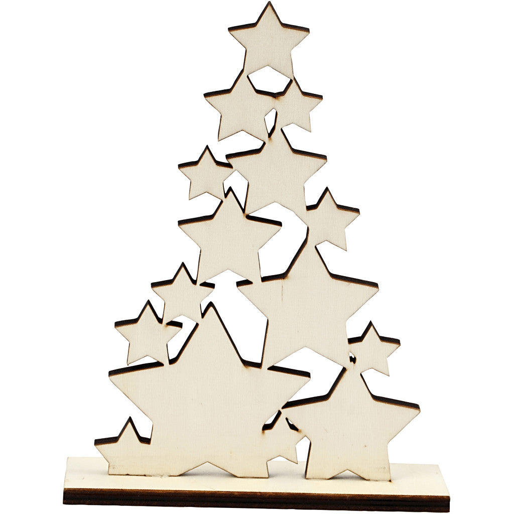 Weihnachtsbaum, H 19,6 cm, T 4 cm, B 14,7 cm, 1 Stk [HOB-56924]