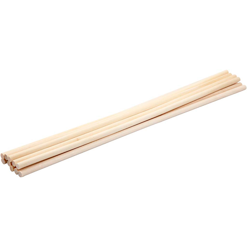 Stick, L: 30 cm, dia. 6 mm, 10 pc