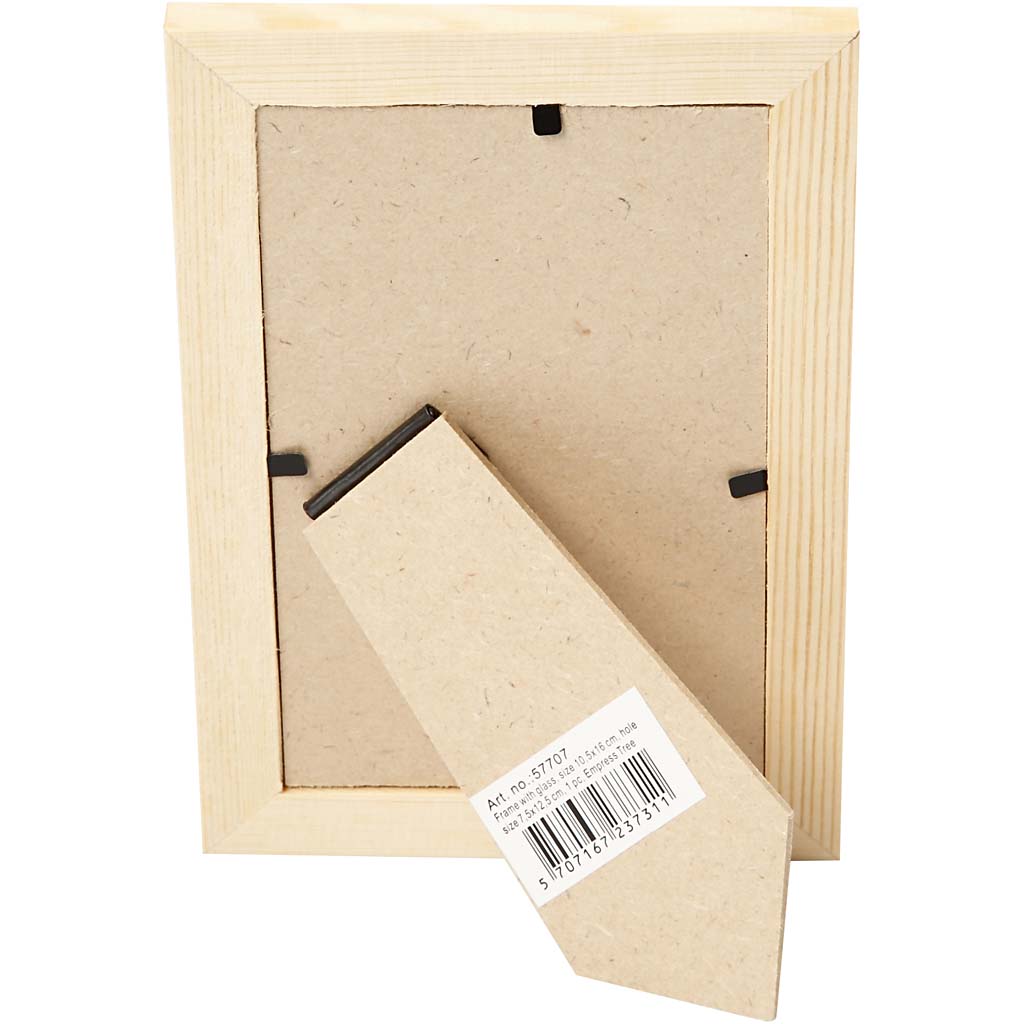 Fotorahmen mit Glas, Größe 10,5x15,6 cm, 1 Stk [HOB-57707]