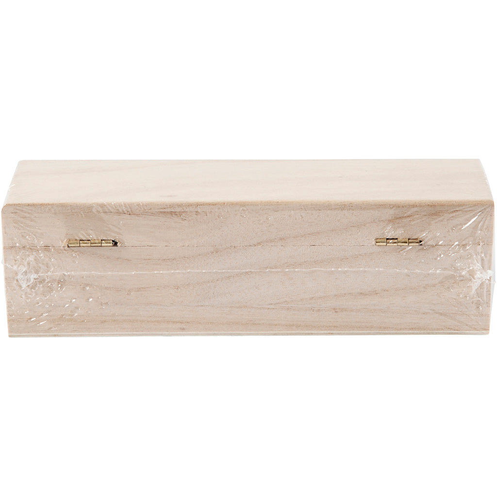 Längliches Holzkästchen, Größe 20x6x6 cm, 1 Stk [HOB-577330]