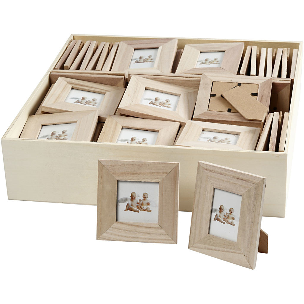 Aufstellrahmen aus Holz, Größe 10x10+9x11 cm, 80 Stk/ 1 Pck [HOB-57773]