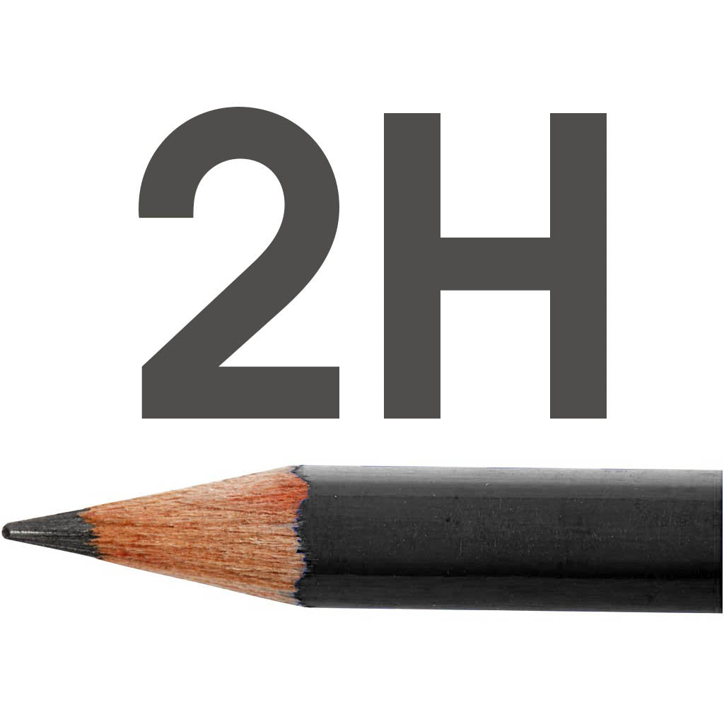 Lyra Art Design Zeichenstifte, D 6,9 mm, 2H, Mine 1,8 mm, 12 Stk/ 1 Pck [HOB-57818]
