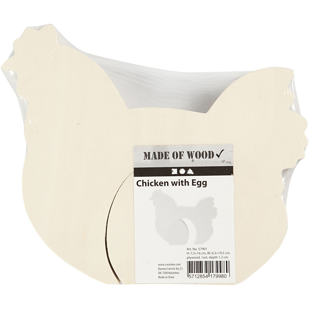 2in1 - Holzfigur, H 7,5+16 cm, B 6,3+19,5 cm, Dicke 2 cm, 1 Set [HOB-57901]