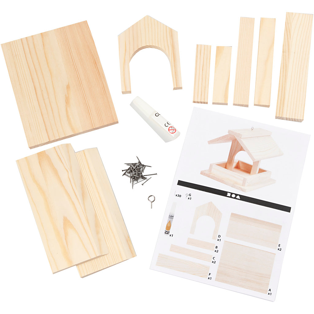 Vogelfutterspender, H 12,5 cm, T 14,5 cm, B 11,5 cm, 1 Stk [HOB-57968]