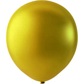 Ballons, rund, D 23 cm, Gold, 8 Stk/ 1 Pck [HOB-59171]