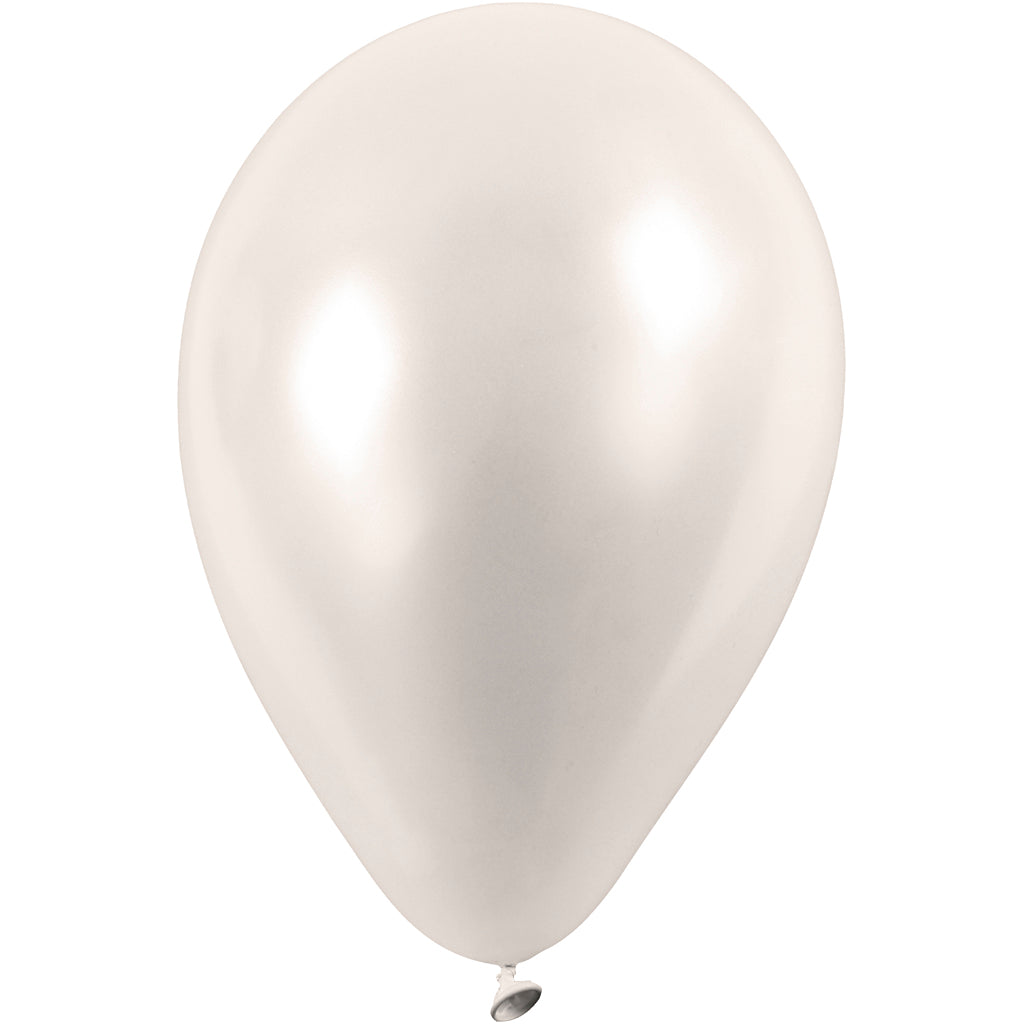 Balloons, D 23 cm, off-white, 10 pc
