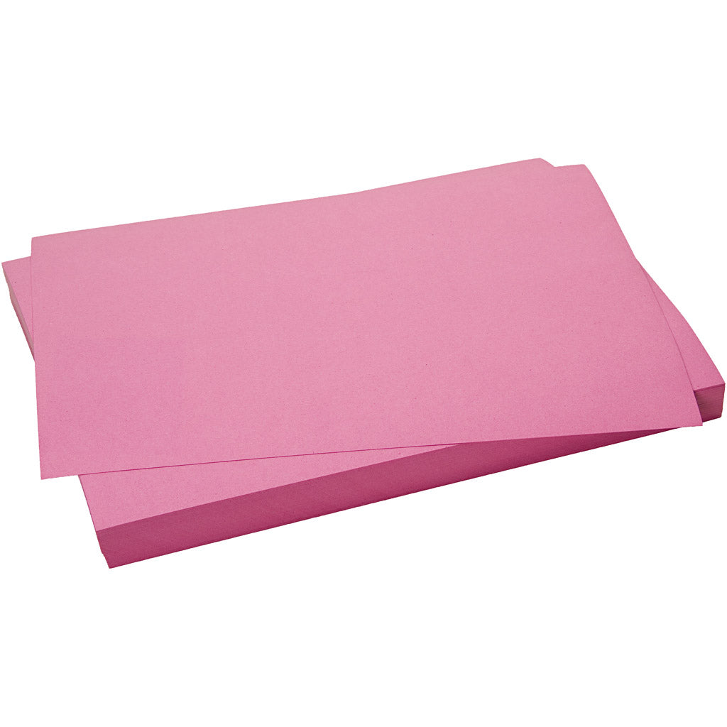 Karton, Blatt 50x70 cm, 270 g, Pink, 10 Bl./ 1 Pck [HOB-540942]