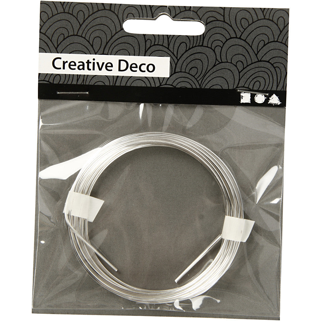 Silberdraht, Dicke 1,2 mm, Versilbert, 3 m/ 1 Rolle [HOB-61012]