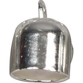 Endkappen, D 8 mm, Versilbert, 50 Stk/ 1 Pck [HOB-613061]