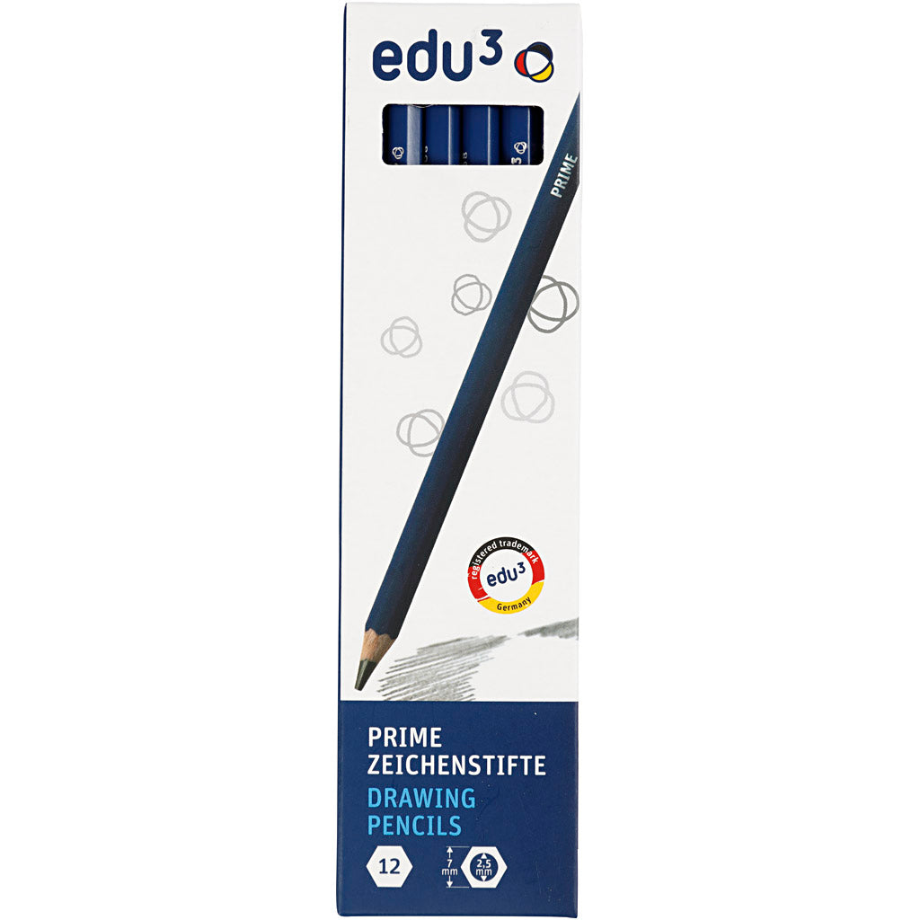 edu Zeichenstifte, 3B, 12 Stk/ 1 Pck [HOB-620175]